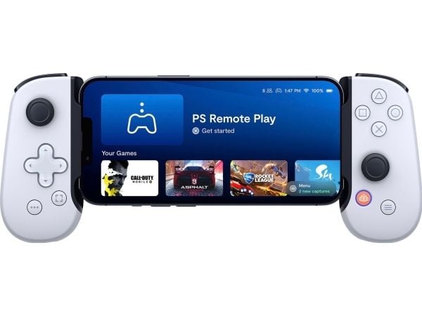 Backbone One for iPhone PlayStation Edition Vit Lightning - handkontroll för PC, PlayStation och iOS