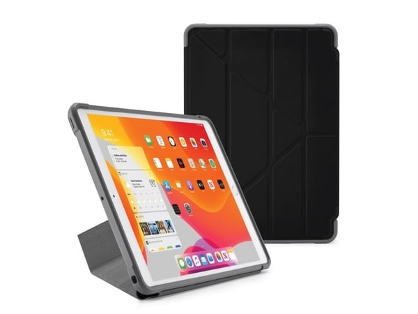 Pipetto Origami Shield - Lommebok for nettbrett - polyuretan, termoplast-polyuretan (TPU) - purpur - 9.7" - for Apple 10.2-inch iPad (7. generasjon)