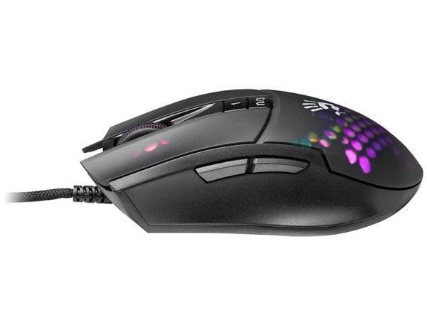 Bloody L65 MAX - Mus - lettvekts - 7 knapper - kablet - USB - honeycomb - hengeboks