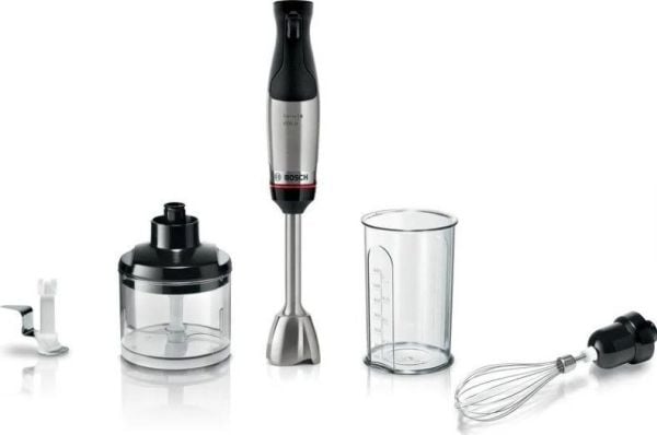 Bosch Serie 6 MSM6M622, Matlagingsblender, 0,6 l, 1,4 m, 1000 W, Sort, Rustfritt stål