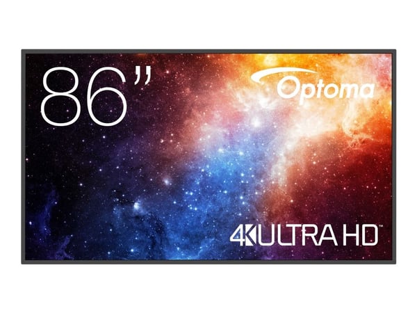 Optoma N3861K - 86" Diagonalklasse N-Series LED-bakgrunnsbelyst LCD-skjerm - digital skilting / konferanse - 4K UHD (2160p) 3840 x 2160 - Direct LED