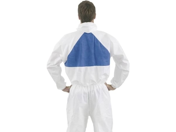 3M 4540+L, Blå, Vit, L, Strålningstålig, Stänkskyddad, EN 1149-5 - Electrostatic Properties,? EN 1073-2 Particulate Radioactive Contamination,? EN....