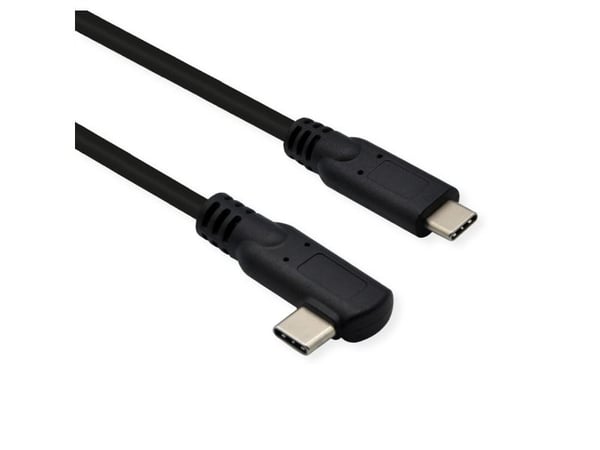 Secomp 11.02.9075, 1 m, USB C, USB C, USB 3.2 Gen 2 (3.1 Gen 2), 20 Gbit/sek., Sort