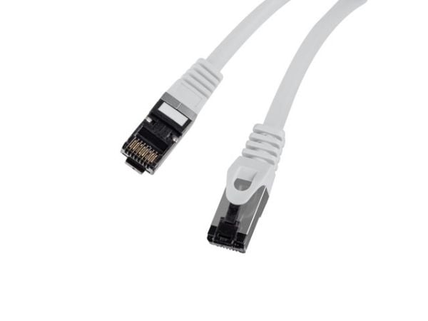 Lanberg - Koppeledning - RJ-45 (hann) til RJ-45 (hann) - 5 m - 6 mm - S/FTP - CAT 8.1 - halogenfri - grå