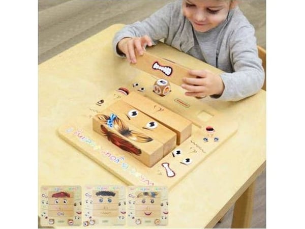 Medine Montessori-brett for følelseslære sansespill MASTERKIDZ