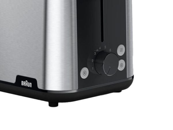 Braun PurShine HT 1510 BK - Brødrister - 2 skive - 2 Spor - rustfritt stål / svart
