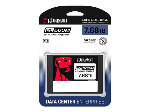 Kingston DC600M - SSD - Mixed Use - 7.68 TB - intern - 2.5" - SATA 6Gb/s