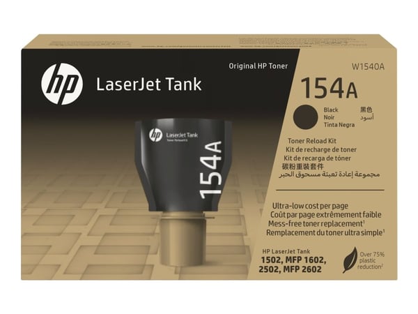 HP 154A - Genomsnittliga avkastning - svart - original - toner-refill - för LaserJet Tank MFP 1602w, MFP 1604w, MFP 2602dn, MFP 2604sdw, MFP 2606dn...