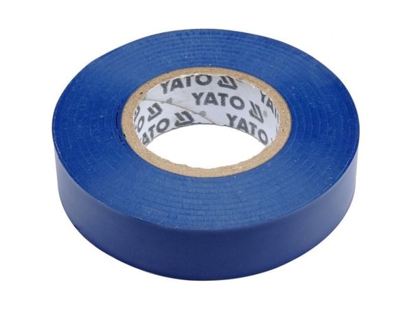 Yato Elektrisk isolasjonstape 15x0,13mm/20m PVC, isolasjon-maks 40kV /blå/ - YT-81591