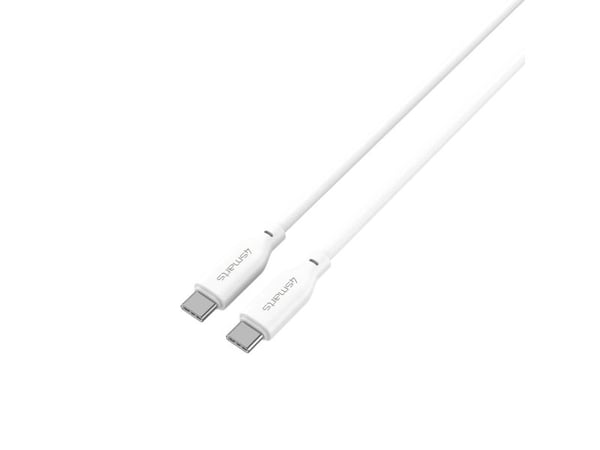 4smarts - USB-kabel - 24 pin USB-C (hann) til 24 pin USB-C (hann) - USB 2.0 - 3 A - 1.5 m - USB Power Delivery (60W) - hvit
