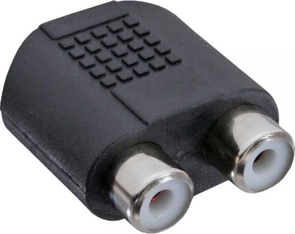 InLine adapter 2x RCA hunn til 3,5 mm hunn