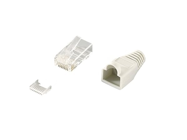 LogiLink RJ45, RJ45, Grå, Guld, 270 g, 100 stk, 170 mm