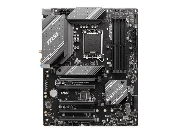 MSI B760 GAMING PLUS WIFI - Hovedkort - ATX - LGA1700-sokkel - B760 Chipset - USB 3.2 Gen 1, USB 3.2 Gen 2, USB-C 3.2 Gen2 - 2.5 Gigabit LAN, Wi-Fi...