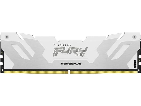 Kingston FURY Renegade - DDR5 - sett - 32 GB: 2 x 16 GB - DIMM 288-pin - 6400 MT/s / PC5-51200 - CL32 - 1.4 V - ikke-bufret - on-die ECC - hvit/sølv
