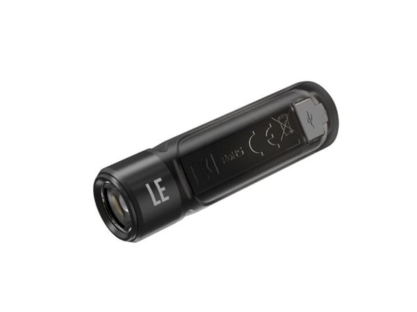 Nitecore TIKI LE, Käsikokoinen taskulamppu, Musta, Polykarbonaatti (PC), Painikkeet, Kosketus, 1 m, IP66