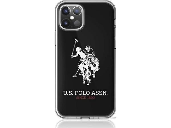 US Polo - Shiny Big Logo - iPhone 12 Pro Max (6.7) - Svart - Beskyttelsesveske (USHCP12LTPUHRBK)