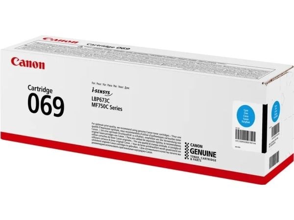 Canon 069 - Cyan - original - box - tonerkassett - för i-SENSYS LBP673Cdw, LBP673dw, MF752Cdw, MF754Cdw