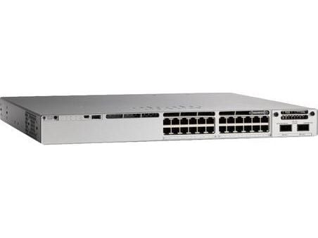 Cisco Catalyst 9300 - Network Essentials - switch - Styrt - 24 x 100/1000/2500/5000/10000 (UPOE) - rackmonterbar - UPOE (560 W)