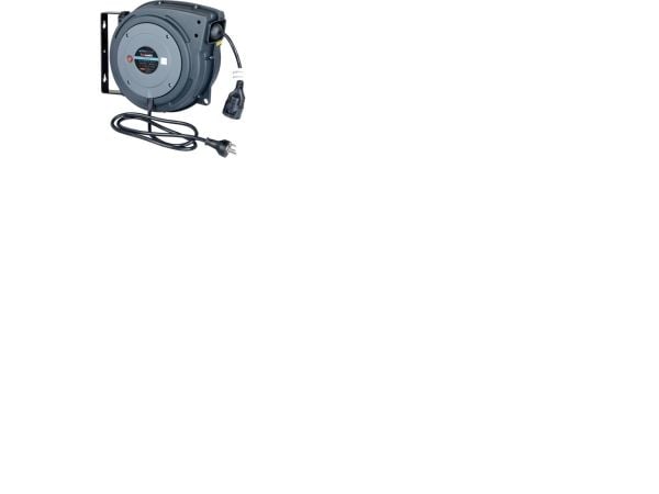 Flowconcept Aut. kabelopruller IP42 grå 3 x1,5mm2 x 20m kabel danske stik 1000/2000W 230V 10A Flowconcept Aut. kabelopruller IP42 grå 3 x1,5mm2 x 20m kabel danske stik 1000/2000W 230V 10A