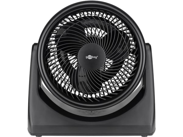 Goobay 59516, Husholdningsvifte, Sort, Gulv, Plast, 60 dB, 23 cm