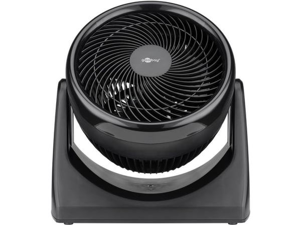 Goobay 59516, Husholdningsvifte, Sort, Gulv, Plast, 60 dB, 23 cm