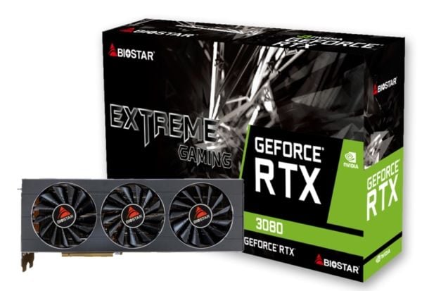 Grafikkort Biostar GeForce RTX 3080 10 GB GDDR6X (VN3806RMT3) - LHR