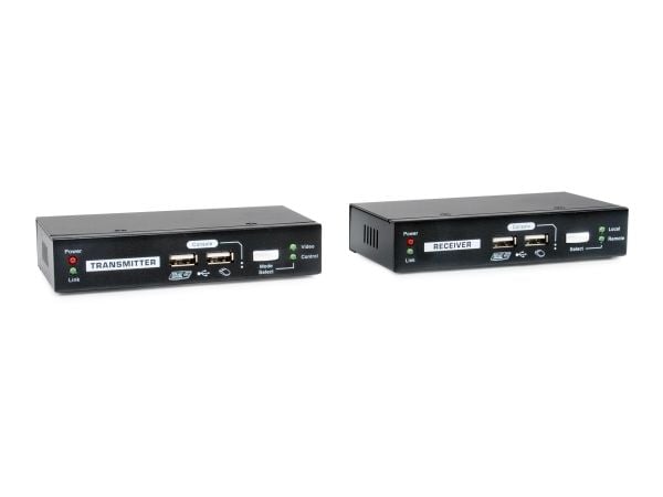 LevelOne KVM-9036 - KVM-utvider - USB 2.0, RS-232, VGA - over CAT 5 - USB - opp til 100 m