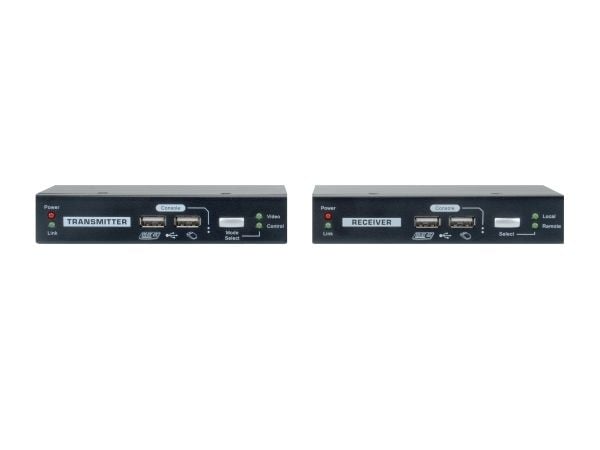 LevelOne KVM-9036 - KVM-utvider - USB 2.0, RS-232, VGA - over CAT 5 - USB - opp til 100 m
