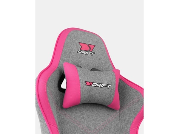 DRIFT DR90 PRO, PC-gamingstol, 150 kg, Polstret Sete, Polstret Rygg, Rosa, Nylon
