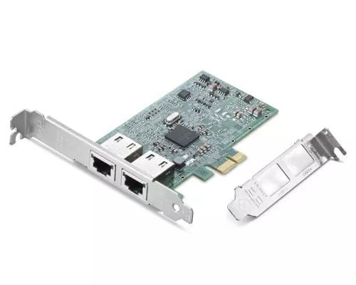 Broadcom BCM5720-2P - Nettverksadapter - PCI Express x1 lav profil - Gigabit Ethernet x 2 - for ThinkPad L15 Gen 4; ThinkStation P3; P360; P520; P5...