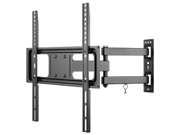 Goobay 49744, 200 x 200 mm, 400 x 400 mm, -15 - 10°, -90 - 90°, Stål, Sort