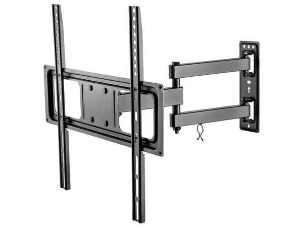 Goobay 49744, 200 x 200 mm, 400 x 400 mm, -15 - 10°, -90 - 90°, Stål, Sort