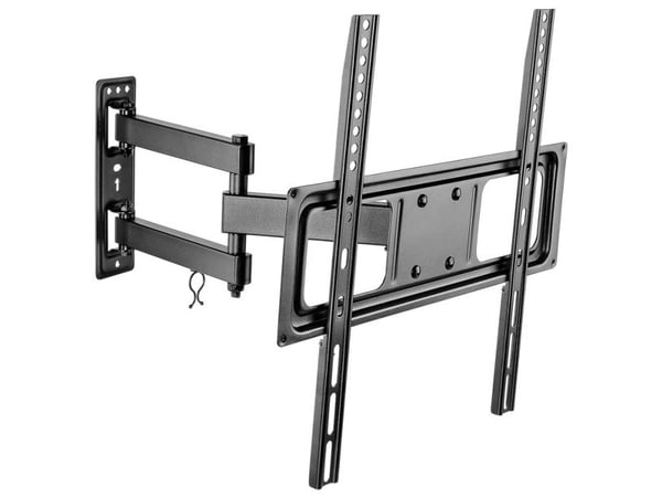 Goobay 49744, 200 x 200 mm, 400 x 400 mm, -15 - 10°, -90 - 90°, Stål, Sort