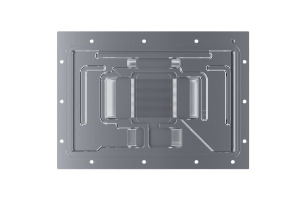 Alphacool 13554, Bakplate, Kopper, Sort, Sølv, Gjennomsiktig, 1/4", 215,5 mm, 145,9 mm