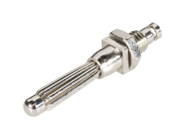 Schnepp EBBST bananstift, vertikal infälld montering, stiftdiameter 4 mm silver (1 st.)