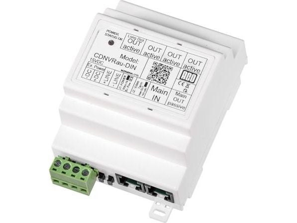 ACO aktiv videosplitter for DIN-skinne - CDNVRau-DIN