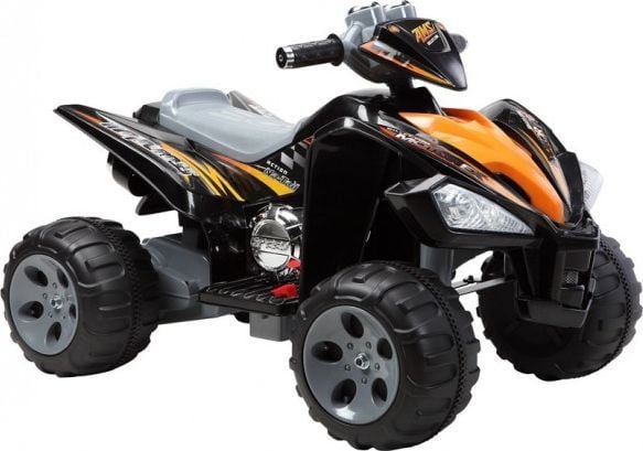 Lean Cars batteridrevet quad, store hjul, svart
