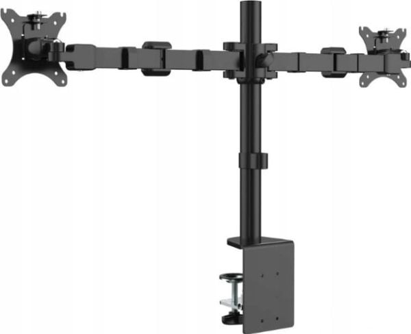 Ergosolid skrivebordfeste for 2 skjermer 10" - 30" (NF12)