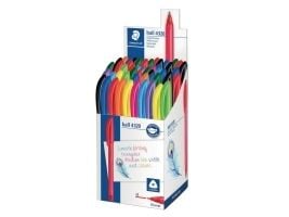 Kuulakärkikynä Staedtler, keskikokoinen, valikoituja värejä, 50 kpl:n pakkaus.