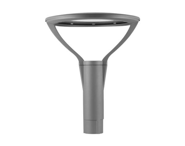 OPPLE Lighting LEDPostTop-P 33W-3000-W, Utendørs bakkebelysning, Grå, Aluminium, Polykarbonat (PC), Herdet glass, IP66, Gate, I