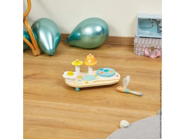 JANOD J05164, Musikaliskt leksaksset, Ringklocka, Cymbal, Maracas, Tamburin, 1 År, Multifärg