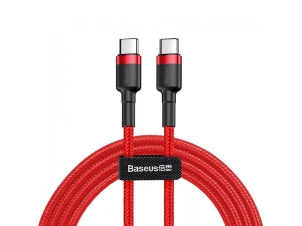 Baseus Cafule, 2 m, USB C, USB C, 0,48 Gbit/s, Svart, Röd Baseus Cafule, 2 m, USB C, USB C, 0,48 Gbit/s, Svart, Röd