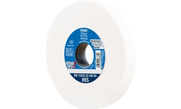 PFERD 39009699, Slipehjul, Høyhastighetsstål (HSS), 4500 RPM, Hvit, Rund, 3,2 cm