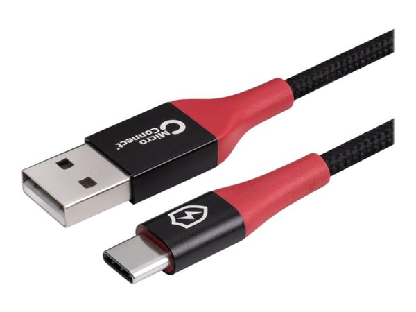 USB MicroConnect-kabel USB-A till USB-C 1,5 m svart (Safe Charge USB-A till C Data)