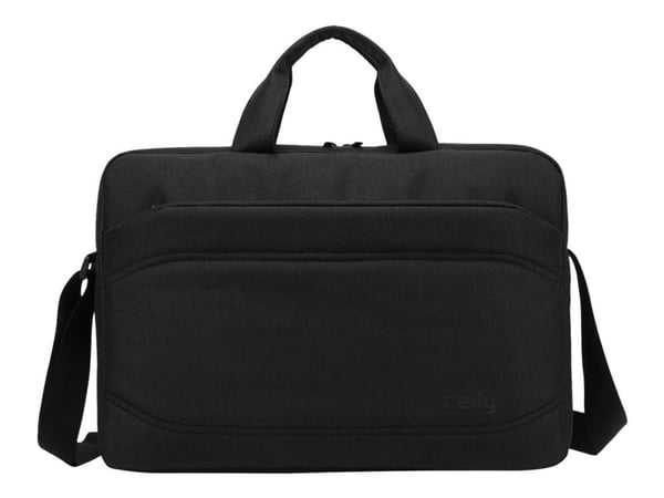 Celly MESSENGERBAG - Notebookbæreveske - with trolley strap - 15.6" - svart