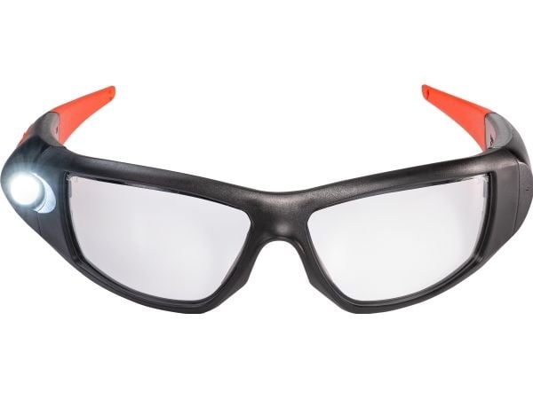 COAST SPG500 skyddsglasögon med inspektionslampa och UV-skydd – 160 lumen
