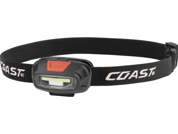 Coast FL13R genopladelig pandelampe med rødt & hvidt lys 270 lumen