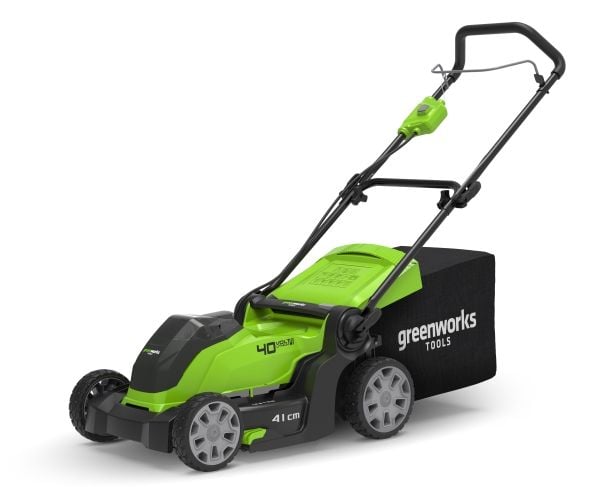 Greenworks G40LM41 Batteri Gräsklippare 40V - Inkl. 4 Ah batteri och laddare