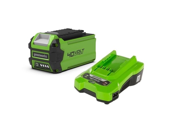 Greenworks GSK40B25 Startsæt batteri og lader - 40V 2.5Ah