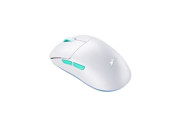Xtrfy M8 - Mus - optisk - 5 knapper - trådløs - 2.4 GHz - USB trådløs mottaker - hvit